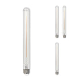 Bulbrite 862775 Bulbrite LED Filament Pack of (4) 5 Watt Dimmable 11 Inch T9 Light Bulb with Clear Glass Finish and Medium (E26) Base - 3000K (Soft White Light), 350 Lumens