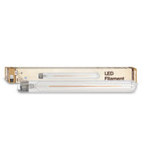 Bulbrite 862929 Bulbrite LED 5 Watt Dimmable T9 11‘’ Light Bulb with a Clear Finish and a Medium Screw E26 - 3000K (Soft White Light) 500 lumens