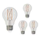 Bulbrite 862828 Bulbrite LED Filament Pack of (4) 14 Watt Dimmable A19 Light Bulb with Clear Glass Finish and Medium (E26) Base - 3000K (Soft White Light), 1600 Lumens