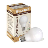 Bulbrite 862832 Bulbrite LED Filament Pack of (4) 14 Watt Dimmable A19 Light Bulb with Milky Glass Finish and Medium (E26) Base - 3000K (Soft White Light), 1500 Lumens