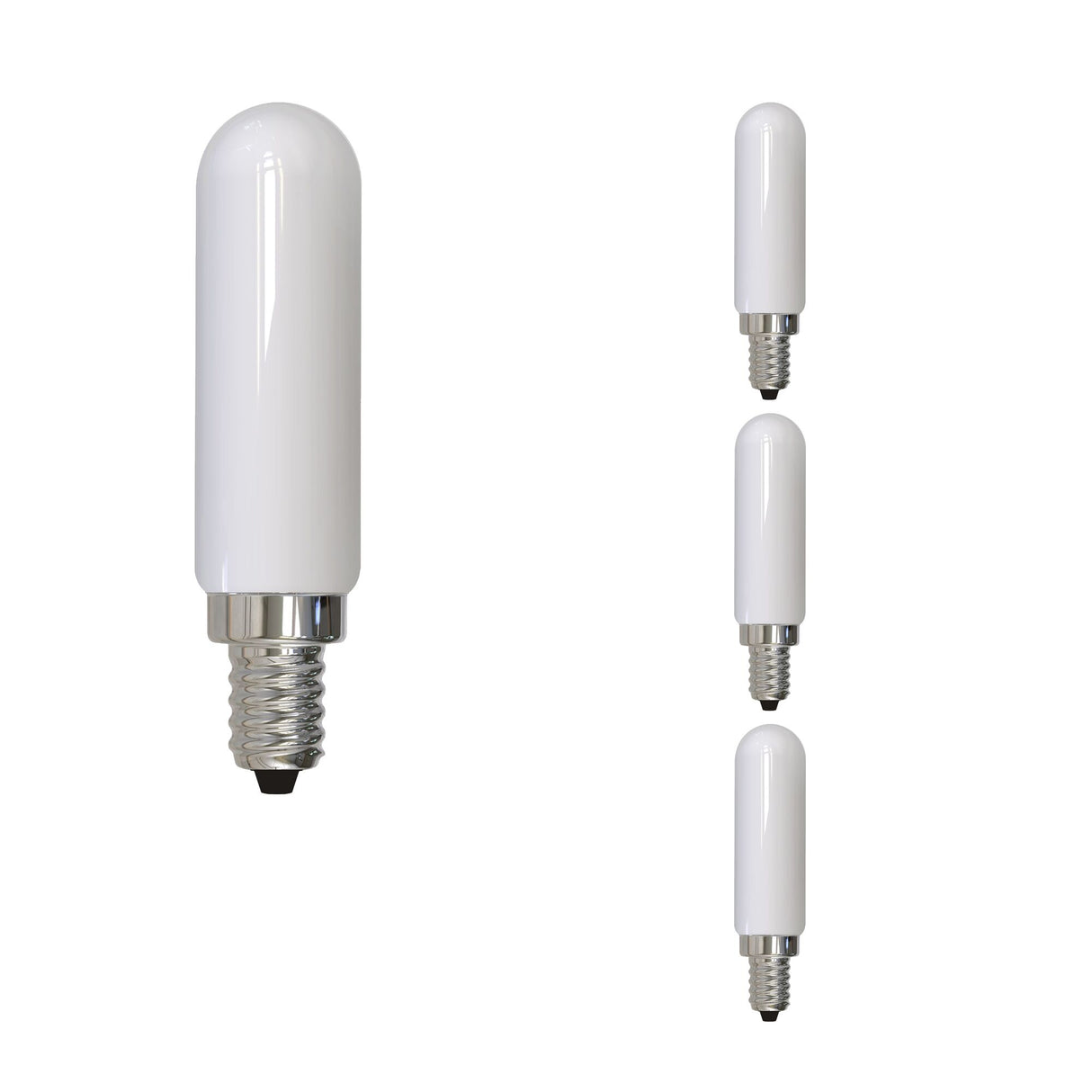 Bulbrite 862854 Bulbrite LED Filament Pack of (4) 4.5 Watt Dimmable T6 Light Bulbs with a Milky Finish and Candelabra (E12) Base - 3000K (Soft White Light), 400 Lumens