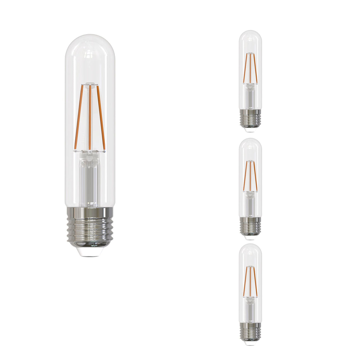 Bulbrite 862873 5W LED T9 Light Bulb 3000K Dimmable E26 500 Lumens 120V 4PK