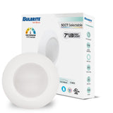 Bulbrite 862881 14W LED 7" Disc Light Bulb Color Selectable Dimmable E26 1100 Lumens 120V 4PK