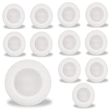 Bulbrite 862883 14W LED 7" Disc Light Bulb Color Selectable Dimmable E26 1100 Lumens 120V 12PK