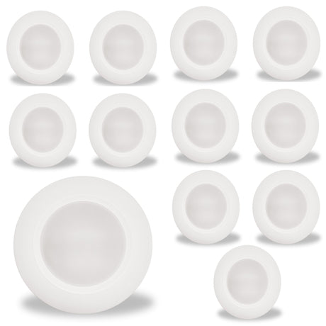 Bulbrite 862883 14W LED 7" Disc Light Bulb Color Selectable Dimmable E26 1100 Lumens 120V 12PK