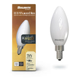 Bulbrite 862885 Bulbrite 5 Watt LED B11 Light Bulbs, Warm Dimming 3000K (Soft White) - 1800K (Candlelight), 500 Lumens, (4 Pack)