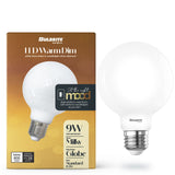 Bulbrite 862888 Bulbrite 9 Watt LED G25 Light Bulbs, Warm Dimming 3000K (Soft White) - 1800K (Candlelight), 800 Lumens, (2 Pack)