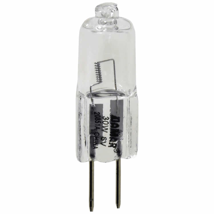 Damar 20851A 30W JC Halogen Bulb G4 Bi-Pin Base 6V