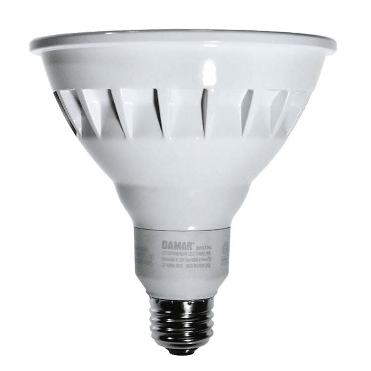 Damar 36979A LED35PAR38/HO/4K 35W PAR38 LED Narrow Flood 25° 4000K Dimmable at 120V Only Wet Location Rated E26 120-277V