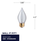 Bulbrite 861979 40W Incandescent C15 Light Bulb Dimmable E26 310 Lumens 130V 25PK