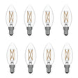 Bulbrite 861622 4W LED B11 Light Bulb 2700K Dimmable E12 350 Lumens 120V 8PK
