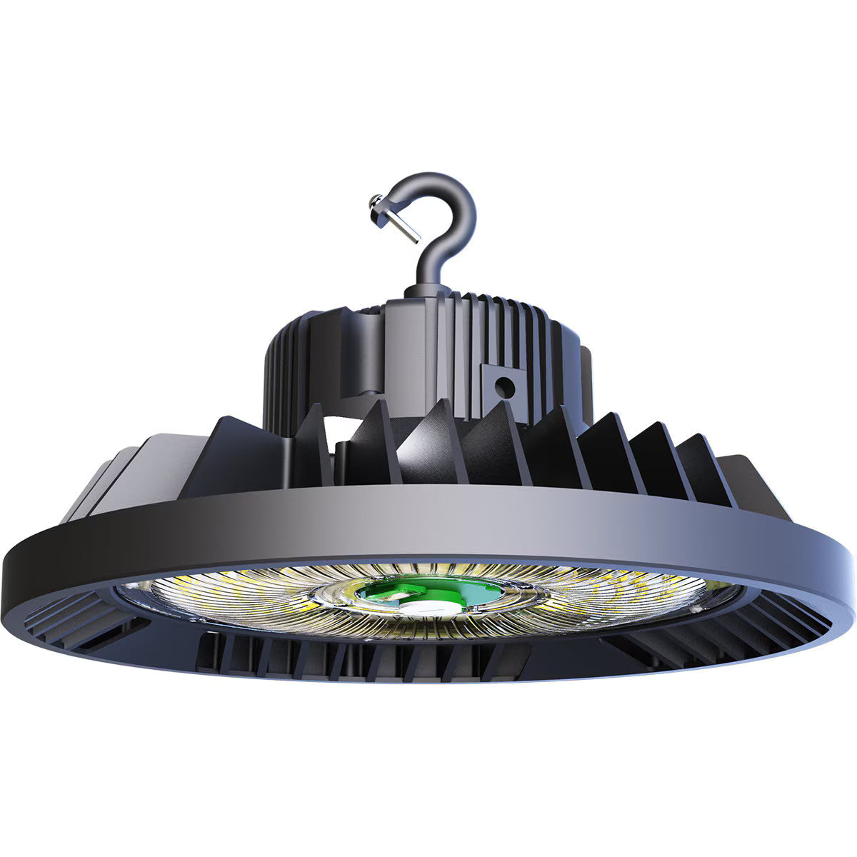 LEDone HB0231 LOC-ELHB-MW(180/200/250) MCCT(30/40/50)-LV 180/200/250W LED UFO Highbay 3000K/4000K/5000K Black Finish 120-277V