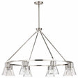 Nuvo 60-8336 Gianna 8 Light Chandelier Clear Glass Brushed Nickel Finish 120V