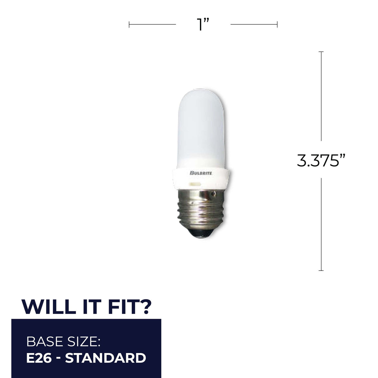 Bulbrite 861994 100W Halogen JDD Light Bulb 2900K Dimmable E26 1300 Lumens 120V 5PK