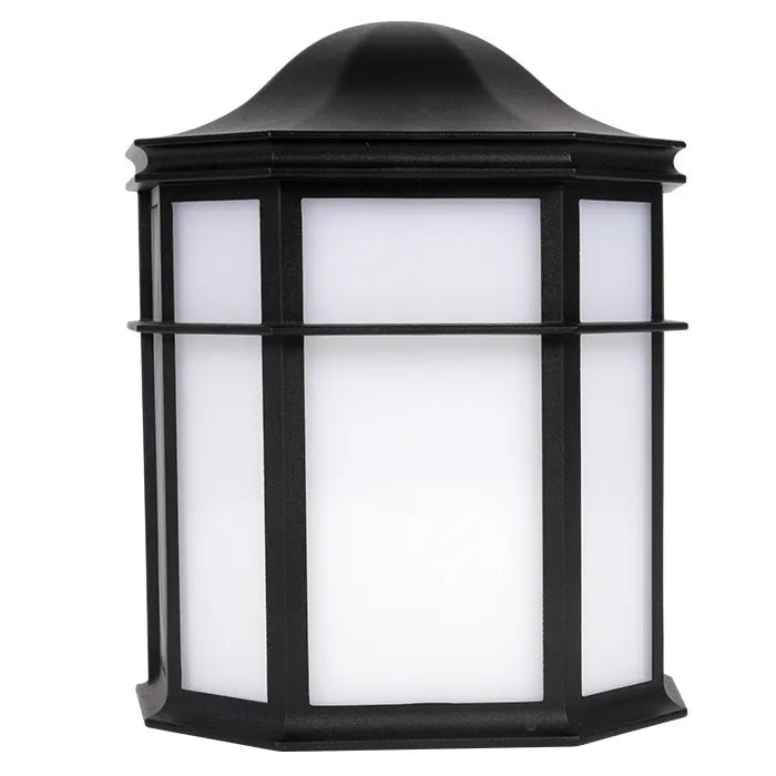 NaturaLED 7158 FXDWL14/105L840/BK/OD 14W Decorative Porch and Outdoor Light 4000K 120V