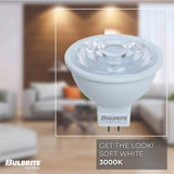 Bulbrite 862948 LED 7 Watt MR16 Light Bulb with a GU5.3 Base - 3000K (Soft White Light) 570 Lumens-2PK
