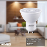 Bulbrite 862953 LED 6 Watt PAR16 Light Bulb with a GU10 Base - 3000K (Soft White Light) 500 Lumens-4PK