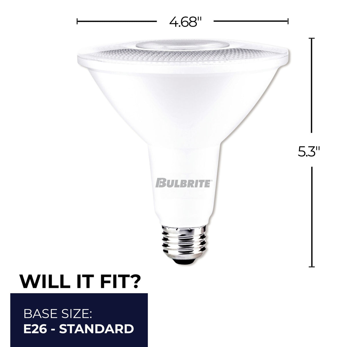 Bulbrite 861747 Bulbrite Pack of (4) 15 Watt Dimmable Flood PAR38 Medium (E26) LED Light Bulb - 4000K (Cool White Light), 1200 Lumens