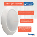 Bulbrite 773276 Bulbrite 25-Watt LED 10" Disc, 5 CCT - 27/30/35/40/50K 2000 Lumens