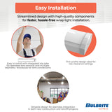 Bulbrite 773503 4 ft. Integrated 5 Color Selectable LED Dimmable Wraparound Light (120-277v), 5300 Lumens, White Finish