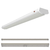Bulbrite 773506 4 ft. 3000K LED Dimmable Wraparound Light W/ Battery Backup (120-277v), 5300 Lumens, White