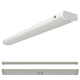 Bulbrite 773507 4 ft. Integrated 5 Color Selectable LED Dimmable Wraparound Light W/ Battery Backup (120-277v), 5300 Lumens, White