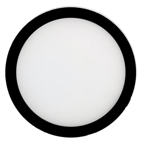 Bulbrite 773601 5" Round 10.3-Watt 3000K LED Flush Mount Light, 850 Lumens, Black Finish
