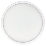 Bulbrite 773604 7" Round 10.3-Watt 3000K LED Flush Mount Light, 1150 Lumens, White Finish