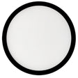 Bulbrite 773605 7" Round 10.3-Watt 3000K LED Flush Mount Light, 1150 Lumens, Black Finish