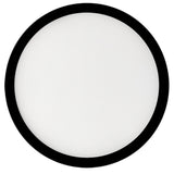 Bulbrite 773605 7" Round 10.3-Watt 3000K LED Flush Mount Light, 1150 Lumens, Black Finish