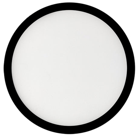 Bulbrite 773605 7" Round 10.3-Watt 3000K LED Flush Mount Light, 1150 Lumens, Black Finish