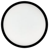 Bulbrite 773609 9" Round 17-Watt 3000K LED Flush Mount Light, 1400 Lumens, Black Finish