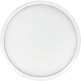 Bulbrite 773611 9" Round 17-Watt 5 Color Selectable LED Flush Mount Light, 1400 Lumens, White Finish