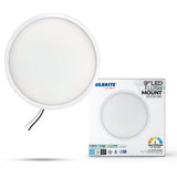 Bulbrite 773611 9" Round 17-Watt 5 Color Selectable LED Flush Mount Light, 1400 Lumens, White Finish