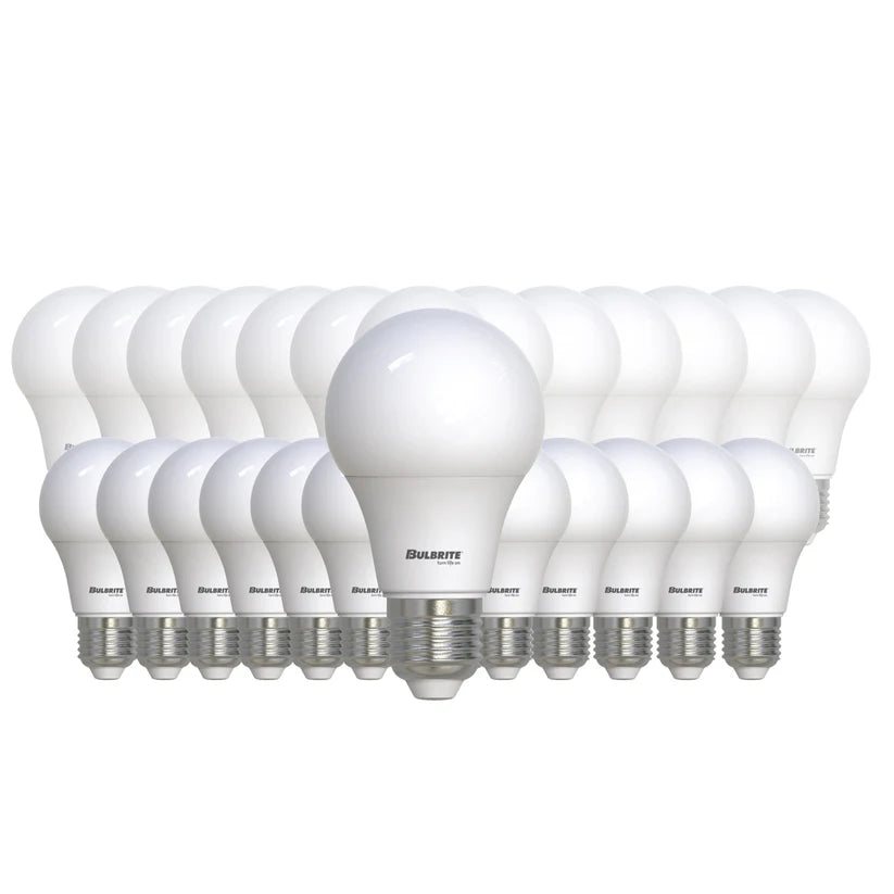 Bulbrite 774257 LED9A19/PF60W/927/D/2/25P 9W LED A19 2700K 800lm E26 120V [25-Pack]