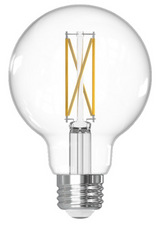Bulbrite 861631 7W LED G25 Light Bulb 4000K Dimmable E26 800 Lumens 120V 8PK