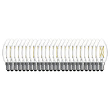 Bulbrite 776236 LED Filament Pack of 25, 4.1 Watt Dimmable B11 Light Bulb with Clear Finish and Candelabra Screw E12 Base - 3000K (Soft White Light) 400 lumens