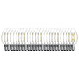 Bulbrite 776238 LED Filament Pack of 25, 5.1 Watt Dimmable B11 Light Bulb with Clear Finish and Candelabra Screw E12 Base - 3000K (Soft White Light) 500 lumens