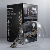 Bulbrite 776302 Bulbrite LED Grand Spiral Filament G63 Globe Shaped Light Bulb, 60 Watt Equivalent, Medium Base (E26),2200K, Clear