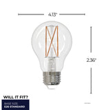Bulbrite 862303 14W LED A19 Light Bulb 4000K Dimmable E26 1500 Lumens 120V 4PK