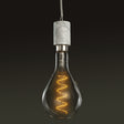 Bulbrite 810174 4W LED PEAR SHAPED GRAND 2200K FILAMENT W/ WHITE MARBLE PENDANT WITH WHITE STRING