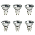Bulbrite 860655 Bulbrite Pack of (6) Halogen MR16 Twist & Lock Bi-Pin Base (GU10) Light Bulb, 35 Watt, Clear
