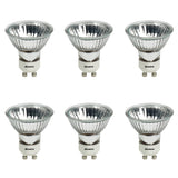 Bulbrite 860655 Bulbrite Pack of (6) Halogen MR16 Twist & Lock Bi-Pin Base (GU10) Light Bulb, 35 Watt, Clear