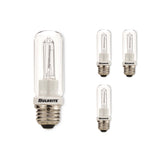 Bulbrite 860767 Bulbrite Pack of (4) Halogen Double Envelope T10 Medium Screw Base (E26) Light Bulbs, 250 Watt, Clear