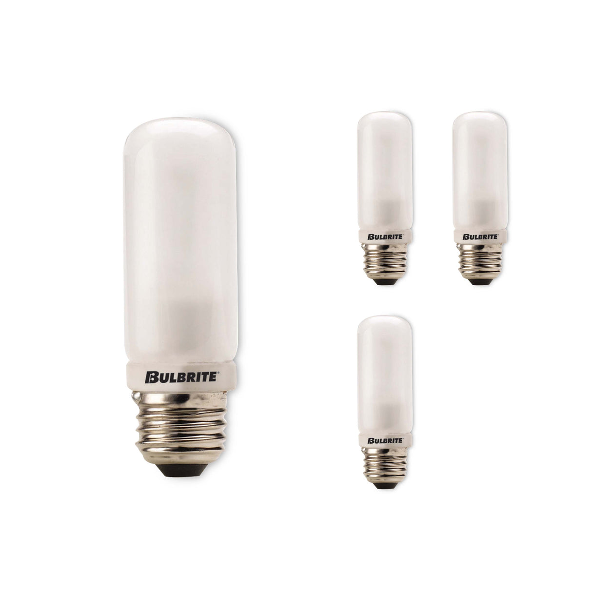 Bulbrite 860768 Bulbrite Pack of (4) Halogen Double Envelope T10 Medium Screw Base (E26) Light Bulbs, 250 Watt, Frost