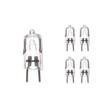 Bulbrite 860839 Bulbrite Pack of (5) 35 Watt Dimmable Clear T4 Bi-Pin (GY8) Mini Halogen Light Bulbs