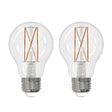Bulbrite 860997 Bulbrite Pack of (2) 5 Watt Dimmable Clear Filament A19 Medium (E26) LED Bulb - 450 Lumens, 2700K, and 90 CRI