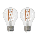 Bulbrite 860997 Bulbrite Pack of (2) 5 Watt Dimmable Clear Filament A19 Medium (E26) LED Bulb - 450 Lumens, 2700K, and 90 CRI