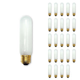 Bulbrite 861035 Bulbrite Incandescent T10 Medium Screw Base (E26) Light Bulb, 40 Watt, Frost, Pack of 25