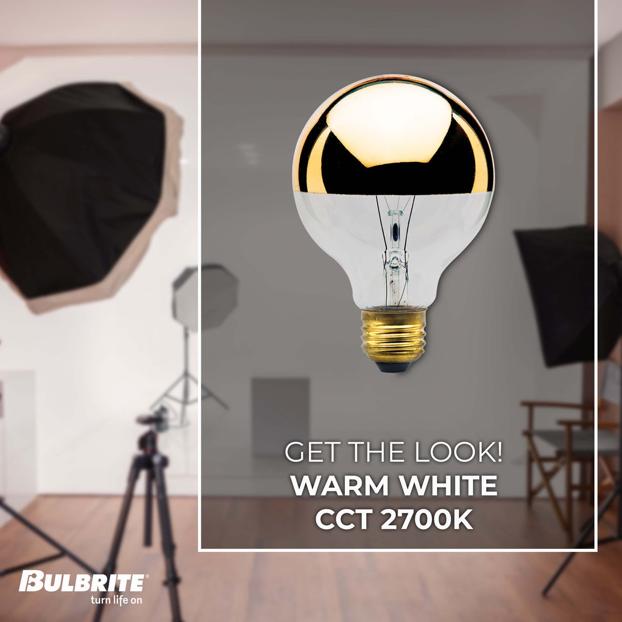 Bulbrite 861108 Bulbrite Incandescent Pack of (6) Dimmable 40 Watt Half Gold Globe G25 Light Bulbs with Medium (E26) Screw Base, 2700K (Warm White Light)